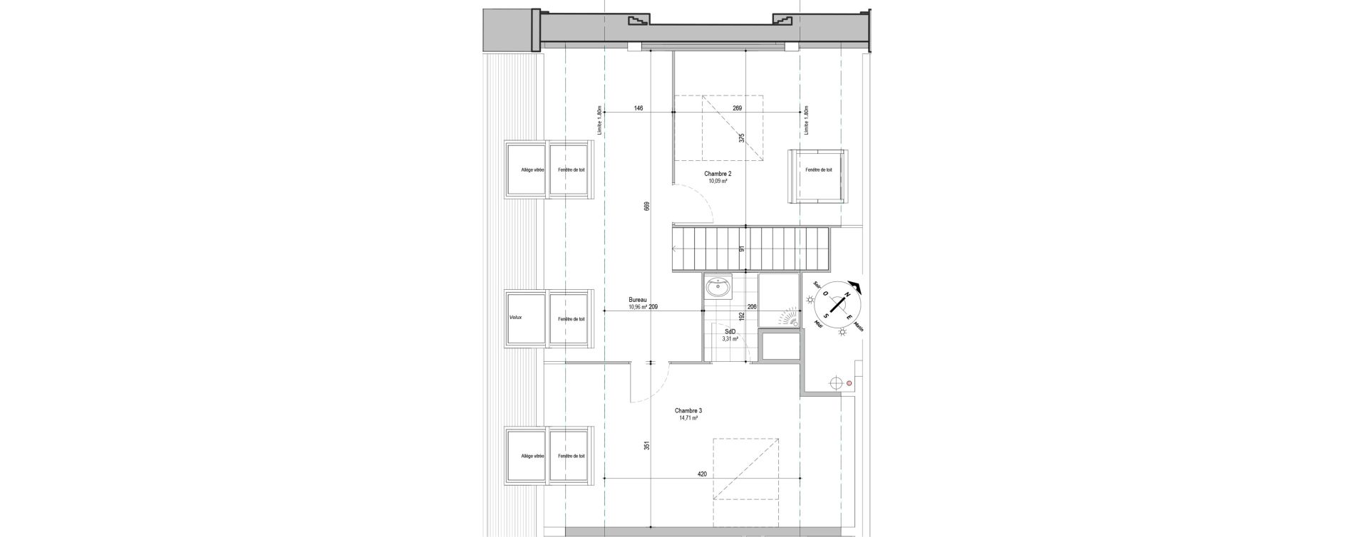 Duplex T4 de 101,93 m2 &agrave; Armenti&egrave;res Centre