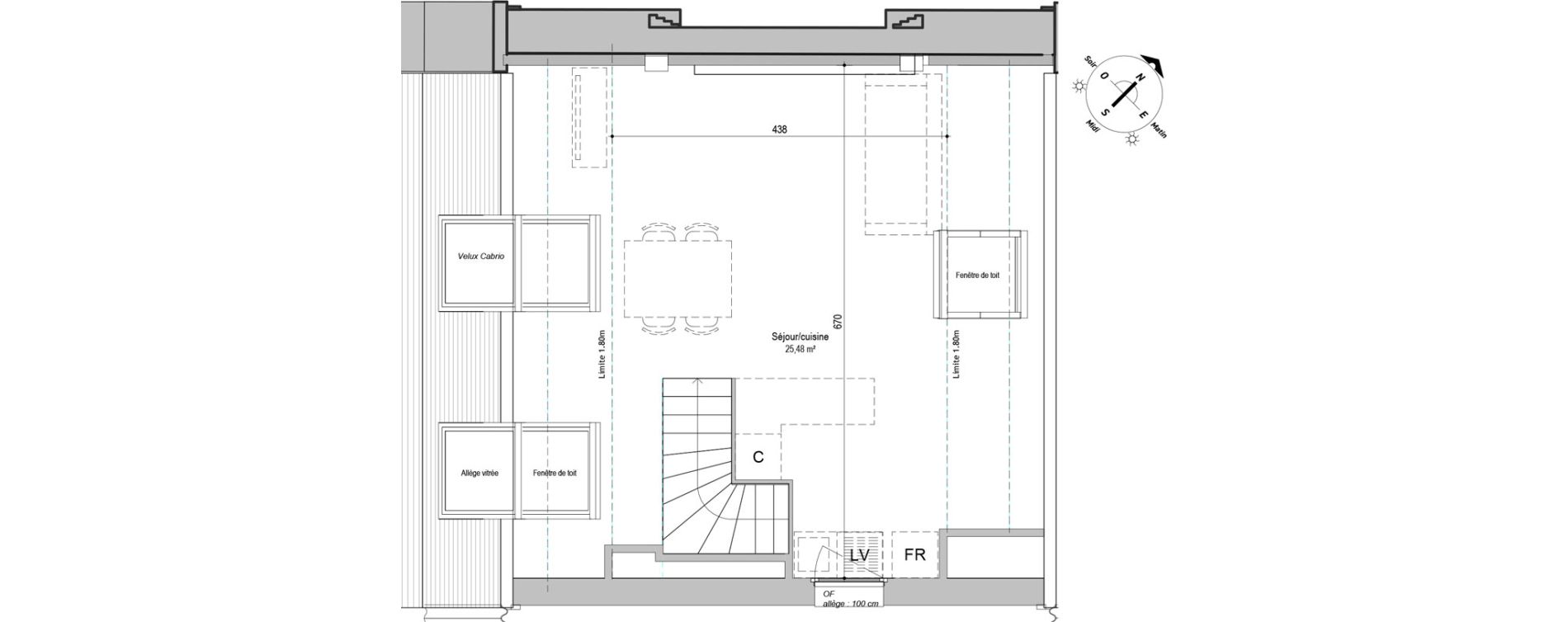 Duplex T3 de 63,96 m2 &agrave; Armenti&egrave;res Centre