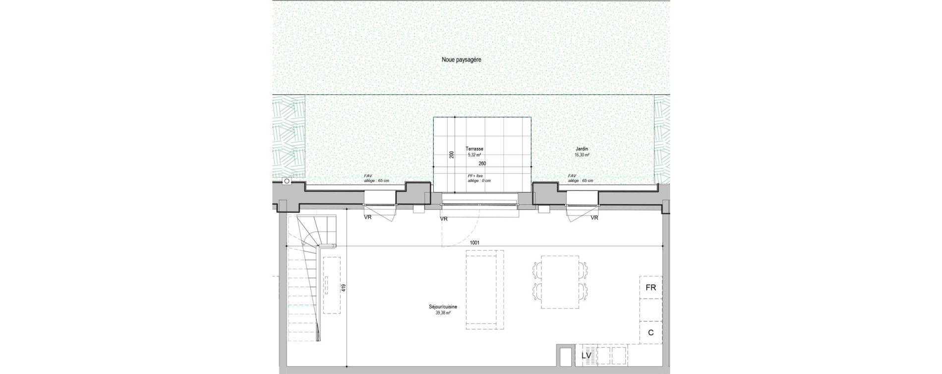 Duplex T4 de 98,13 m2 &agrave; Armenti&egrave;res Centre