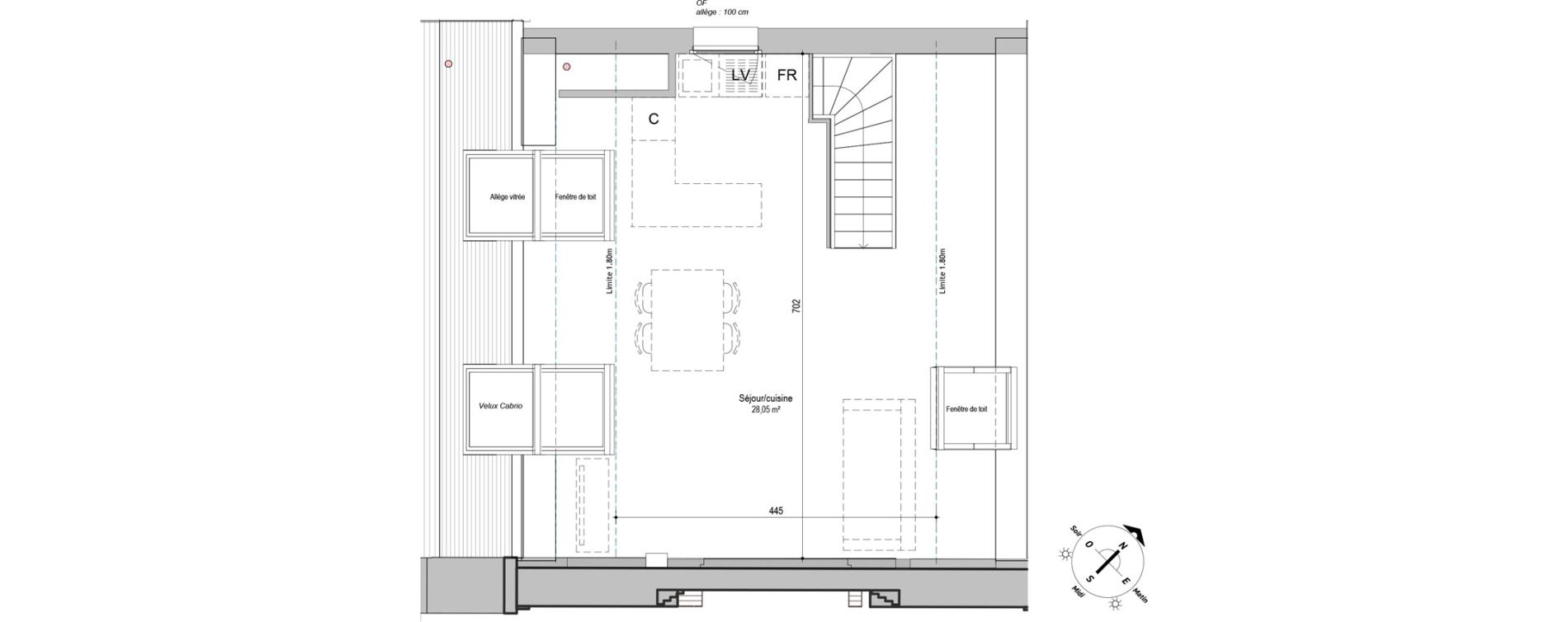 Duplex T3 de 68,51 m2 &agrave; Armenti&egrave;res Centre