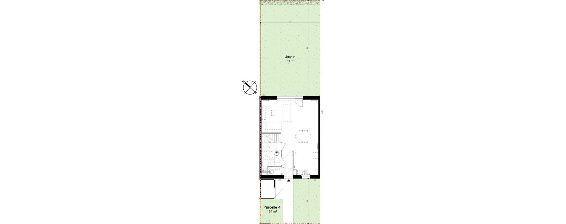 Maison T4 de 84,35 m2 &agrave; Armenti&egrave;res Centre