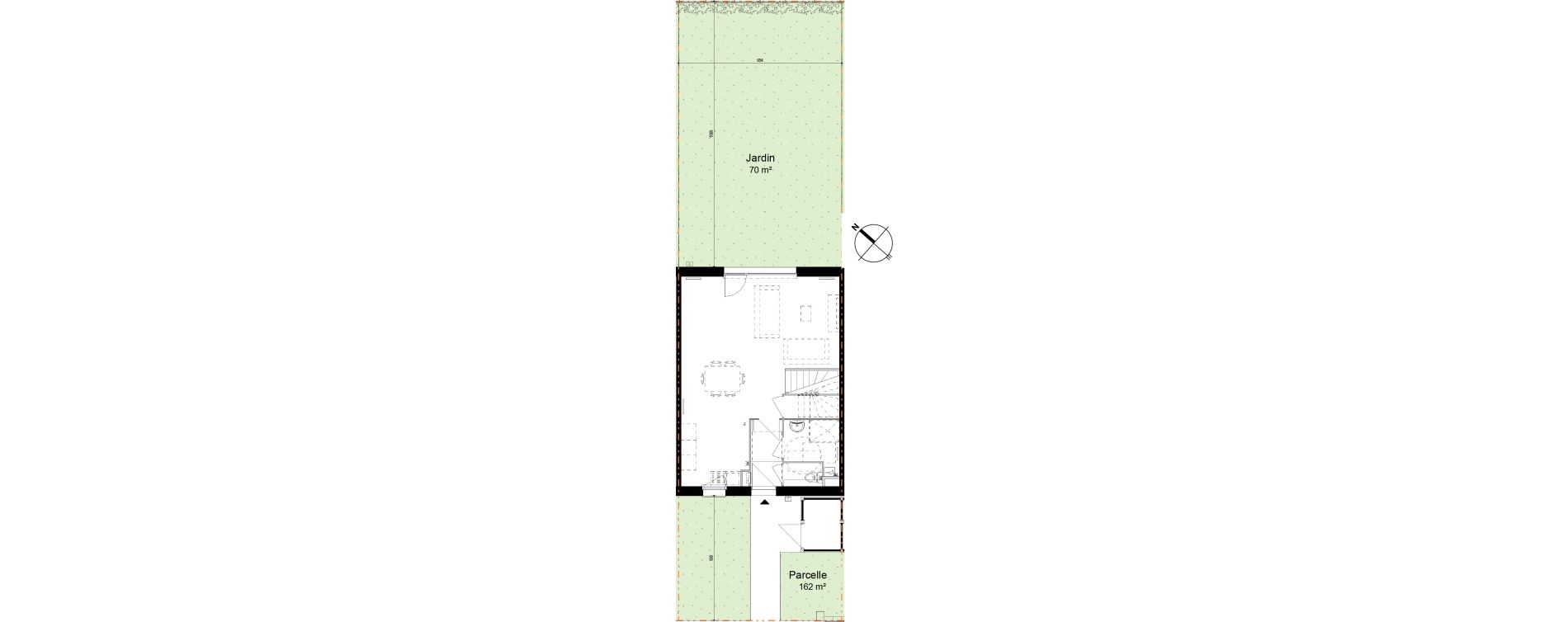 Maison T4 de 84,40 m2 &agrave; Armenti&egrave;res Centre