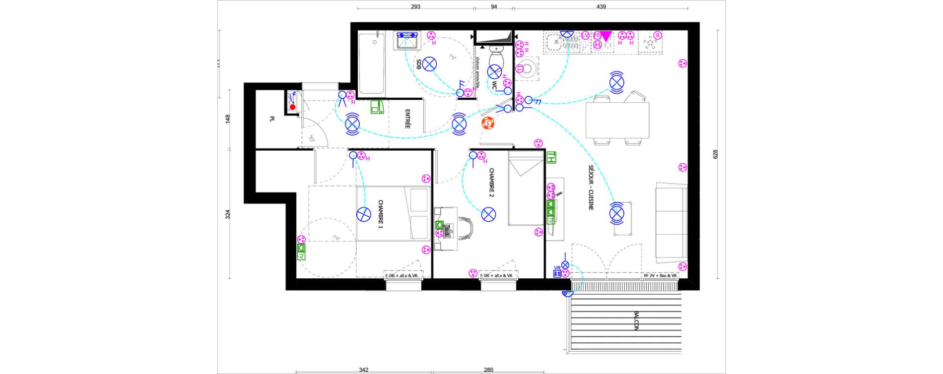 Appartement T3 de 60,70 m2 &agrave; Armenti&egrave;res Centre