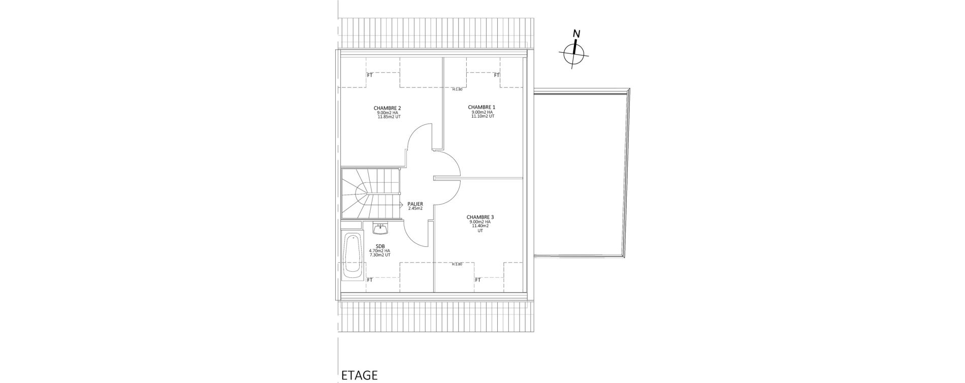 Maison T4 de 82,50 m2 &agrave; Bauvin Centre