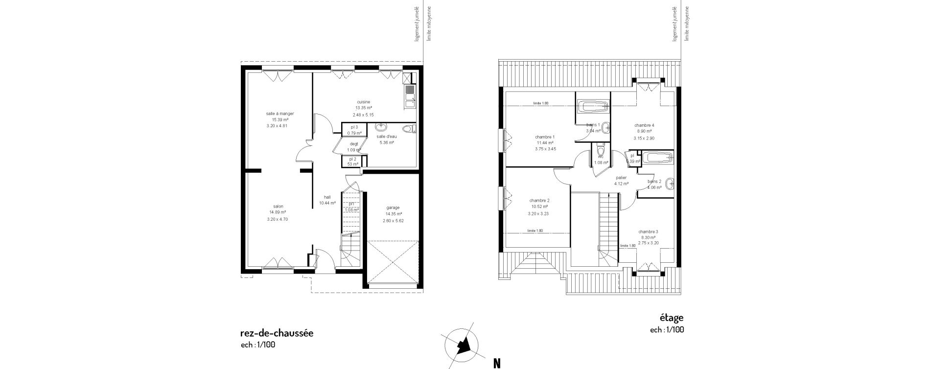Maison T5 de 114,87 m2 &agrave; Bauvin Centre