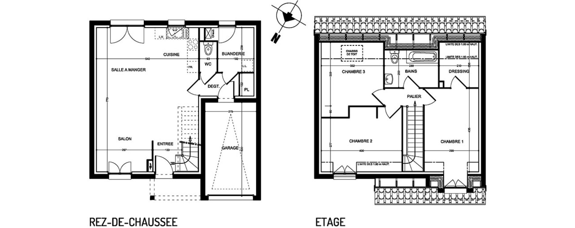 Maison T4 de 93,89 m2 &agrave; Bauvin Centre