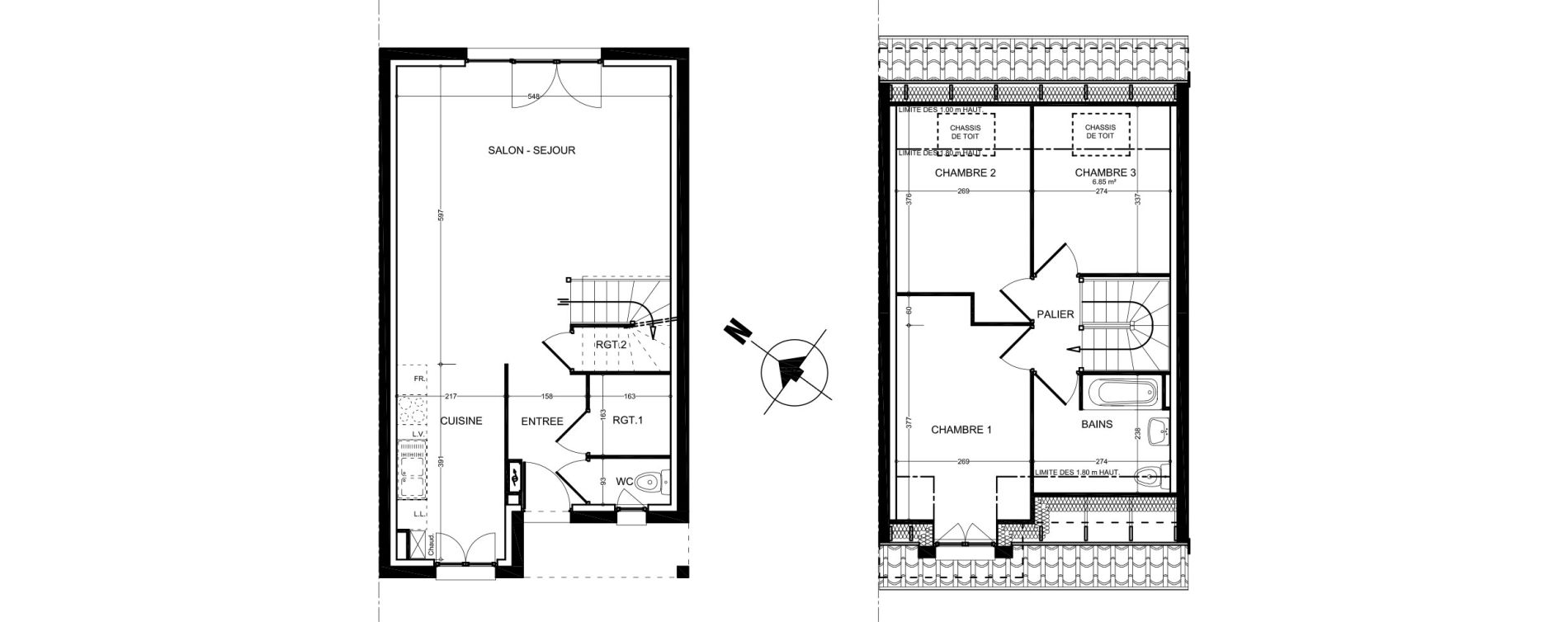 Maison T4 de 82,88 m2 &agrave; Bauvin Centre