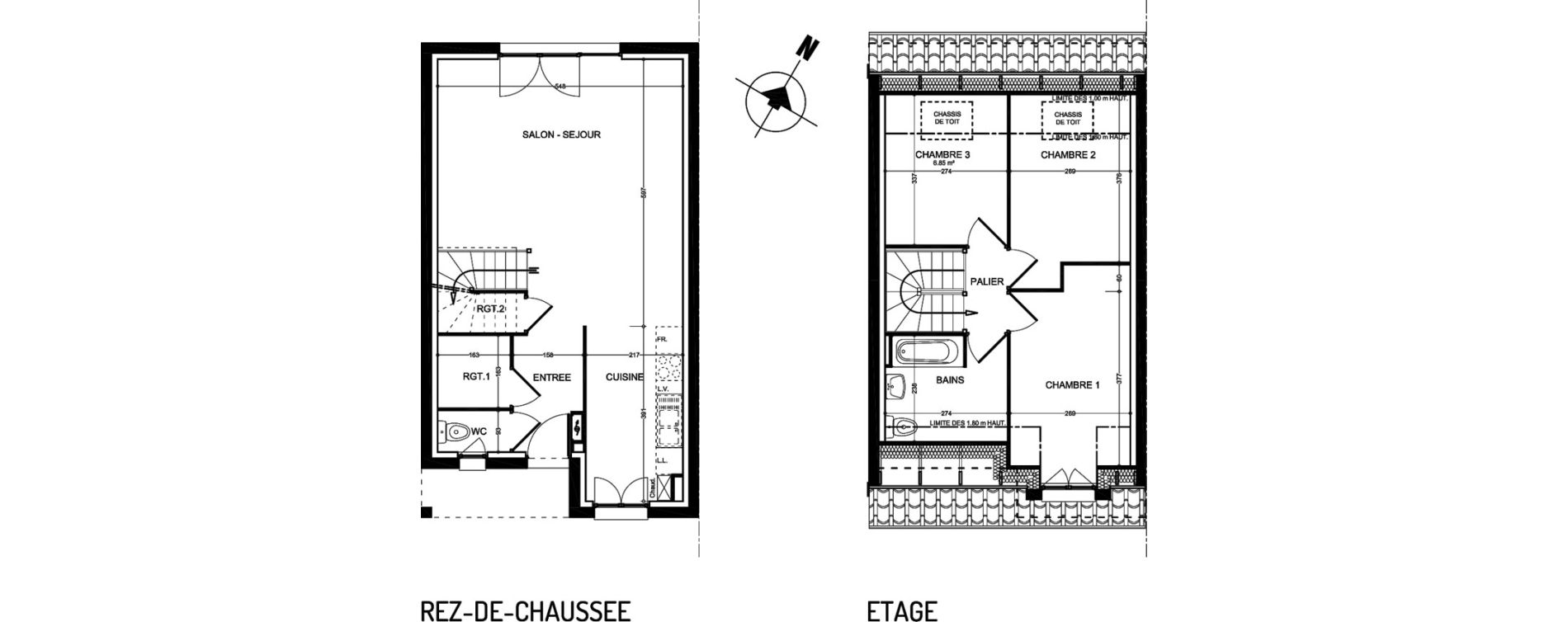 Maison T4 de 88,61 m2 &agrave; Bauvin Centre