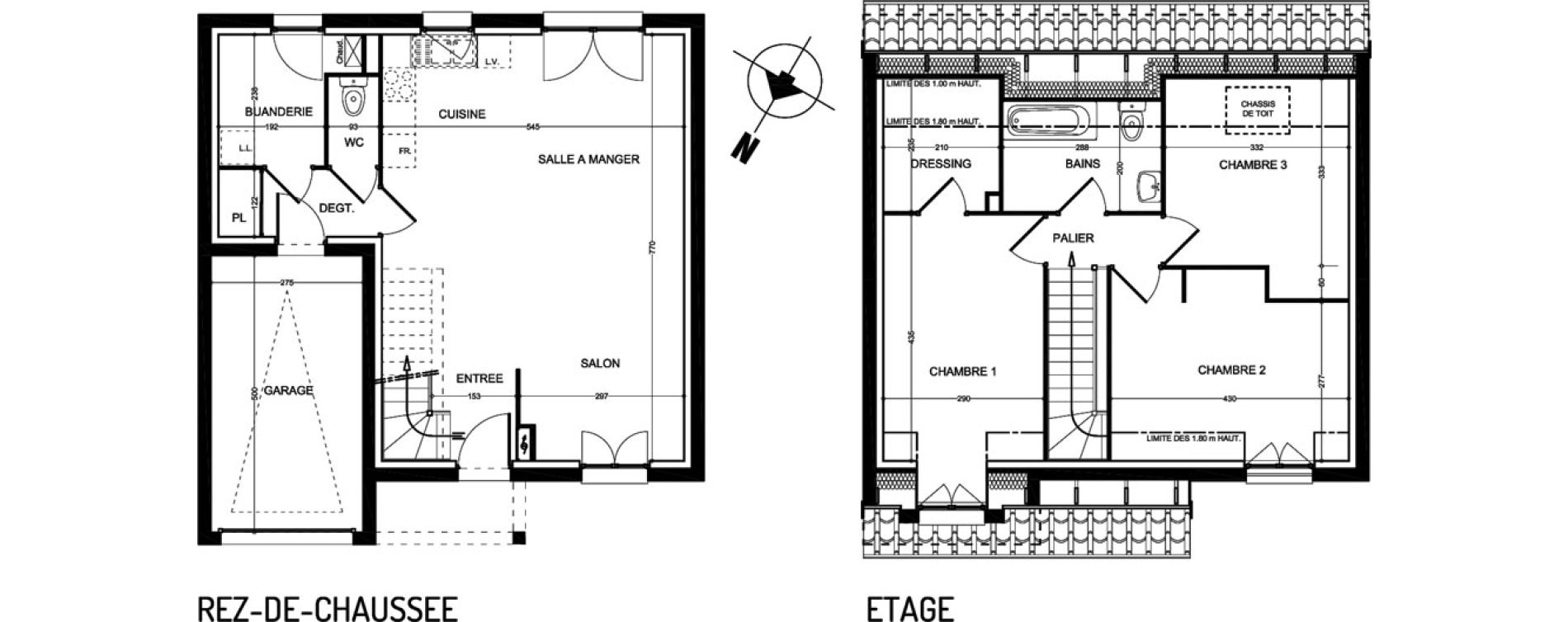 Maison T4 de 93,89 m2 &agrave; Bauvin Centre