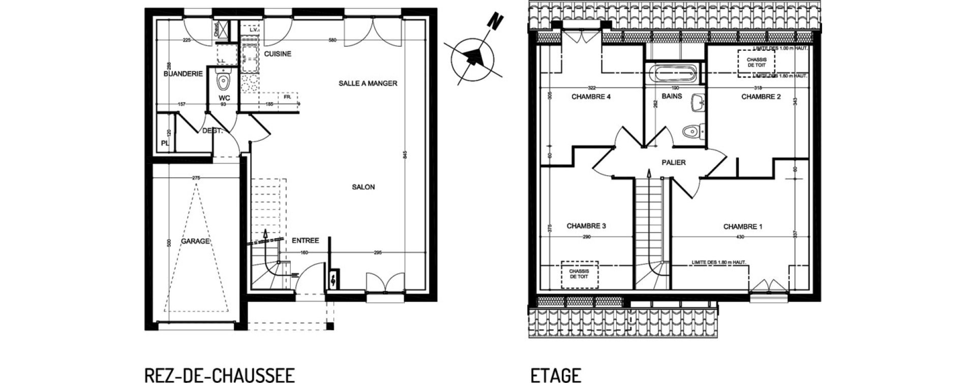 Maison T5 de 104,52 m2 &agrave; Bauvin Centre