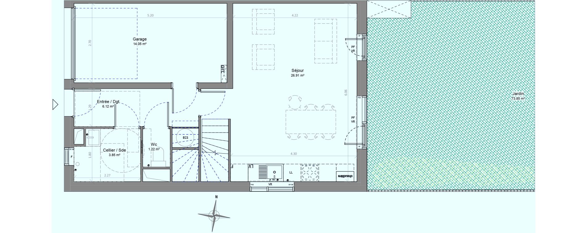 Maison T5 de 90,61 m2 &agrave; Dunkerque Centre