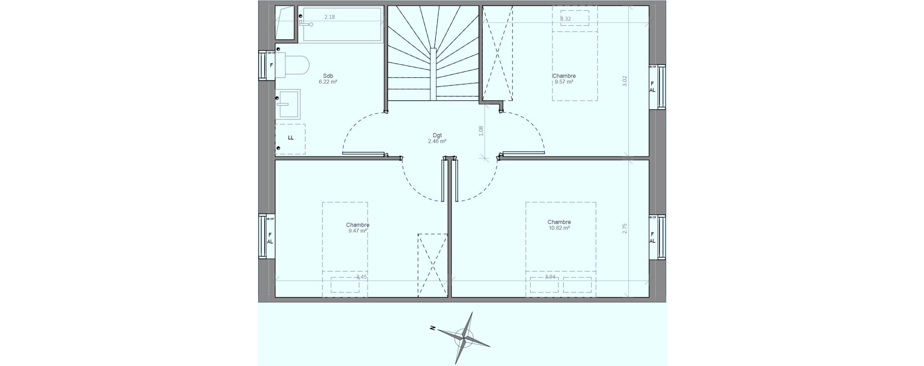 Maison T4 de 78,39 m2 &agrave; Dunkerque Centre