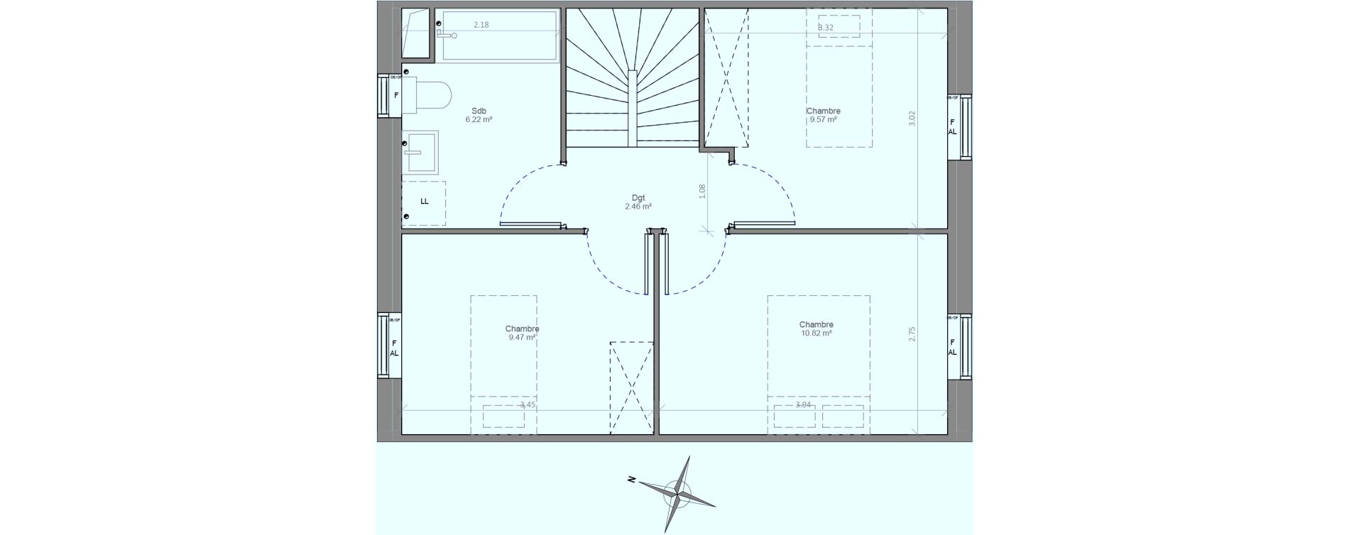 Maison T4 de 78,39 m2 &agrave; Dunkerque Centre