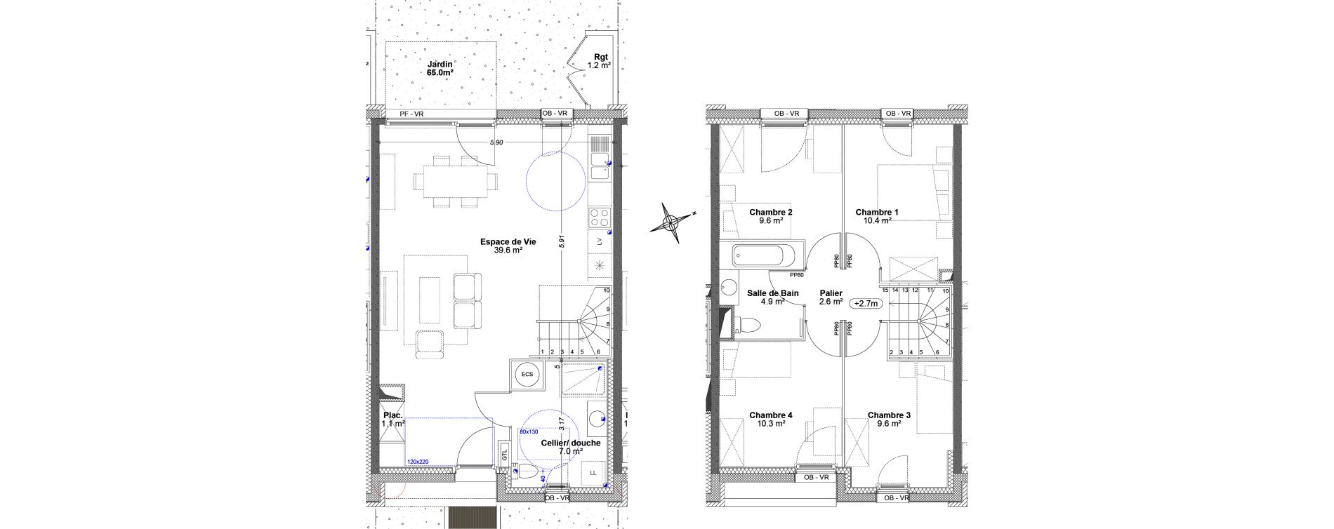 Maison T5 de 95,10 m2 &agrave; Dunkerque Centre