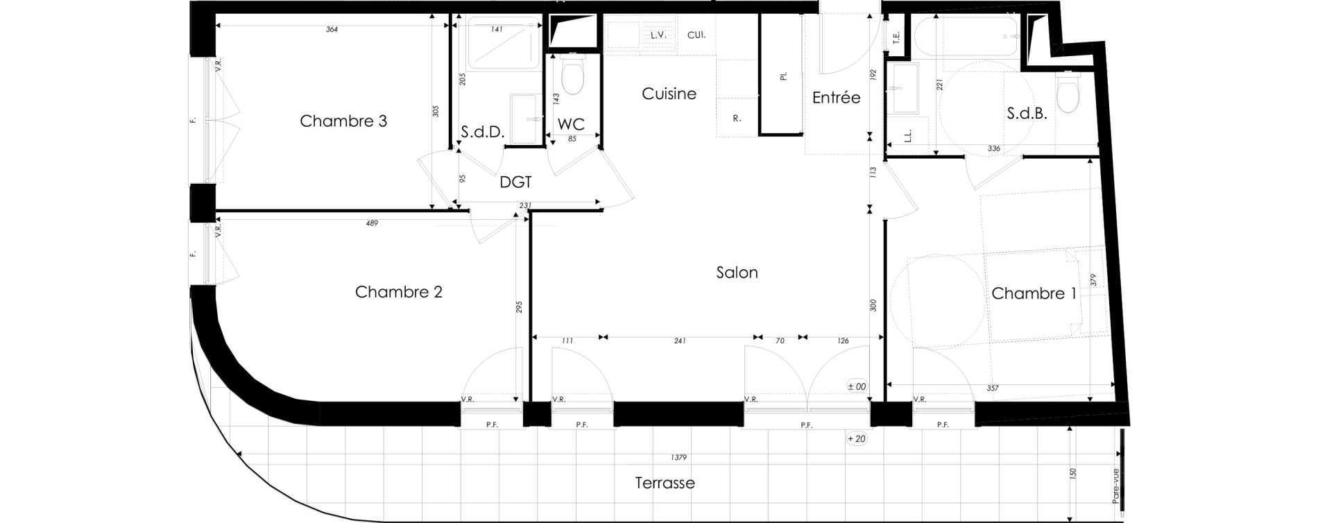 Appartement T4 de 79,84 m2 &agrave; Dunkerque Citadelle - victoire - grand large