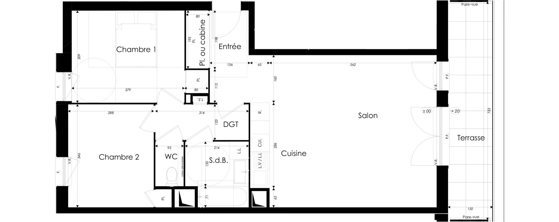 Appartement T3 de 69,68 m2 &agrave; Dunkerque Citadelle - victoire - grand large