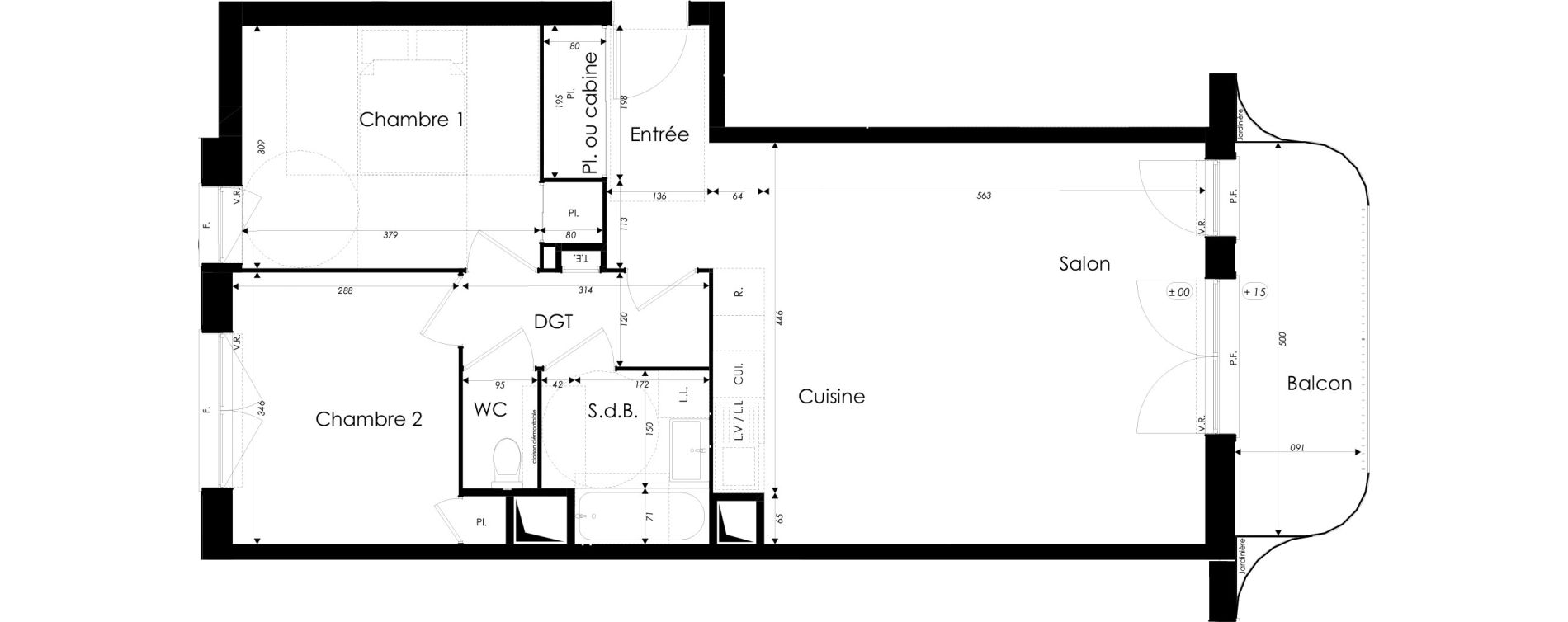 Appartement T3 de 69,59 m2 &agrave; Dunkerque Citadelle - victoire - grand large