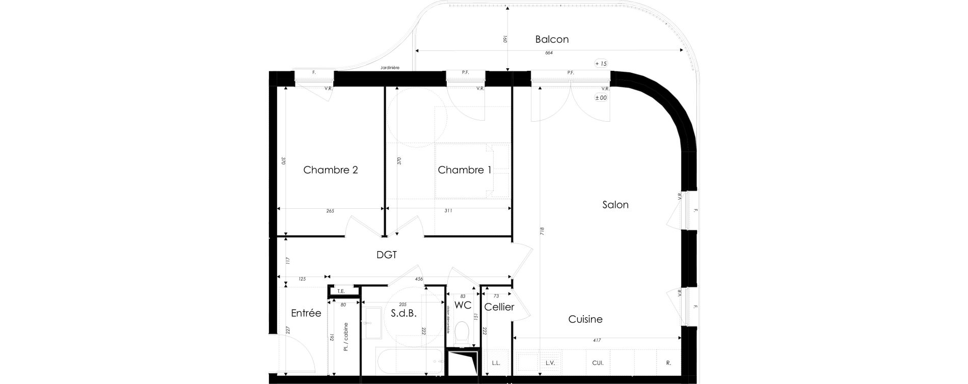 Appartement T3 de 69,49 m2 &agrave; Dunkerque Citadelle - victoire - grand large