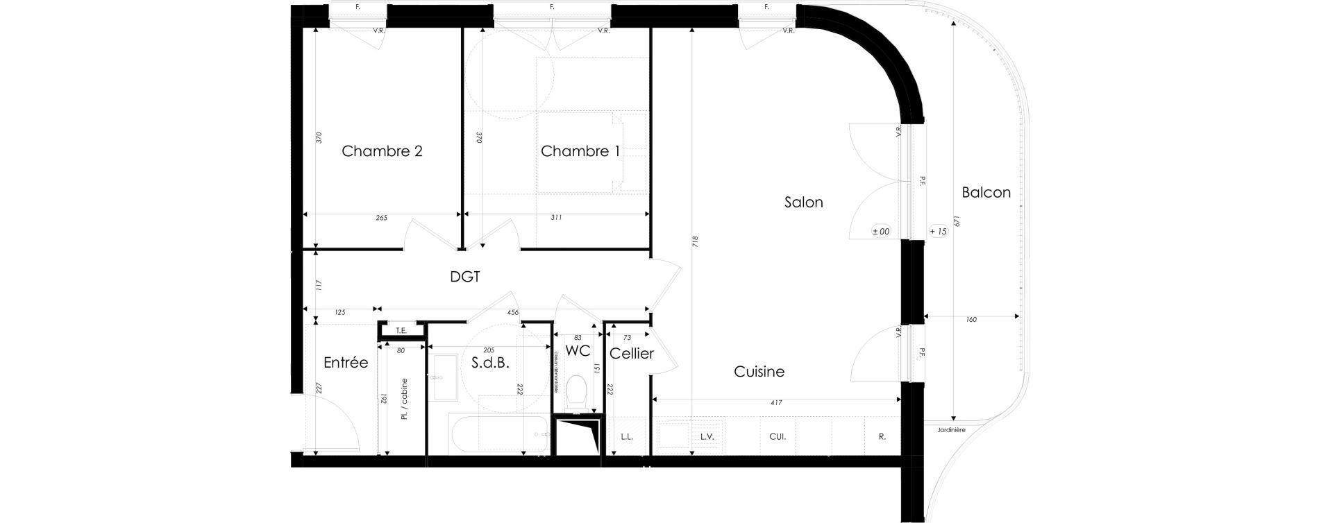 Appartement T3 de 69,31 m2 &agrave; Dunkerque Citadelle - victoire - grand large