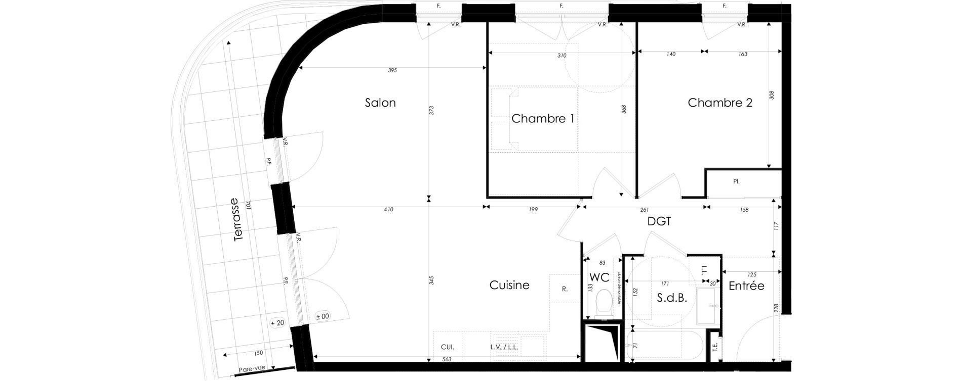 Appartement T3 de 70,97 m2 &agrave; Dunkerque Citadelle - victoire - grand large