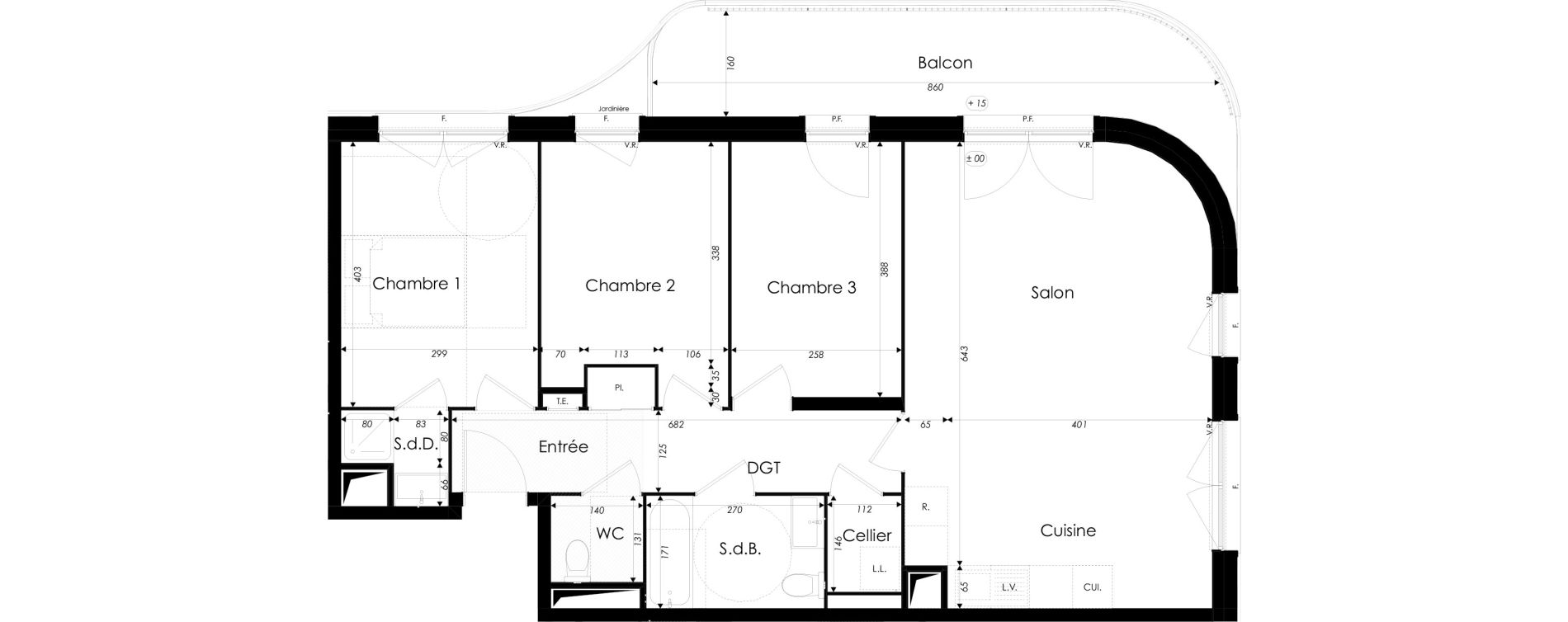 Appartement T4 de 83,65 m2 &agrave; Dunkerque Citadelle - victoire - grand large