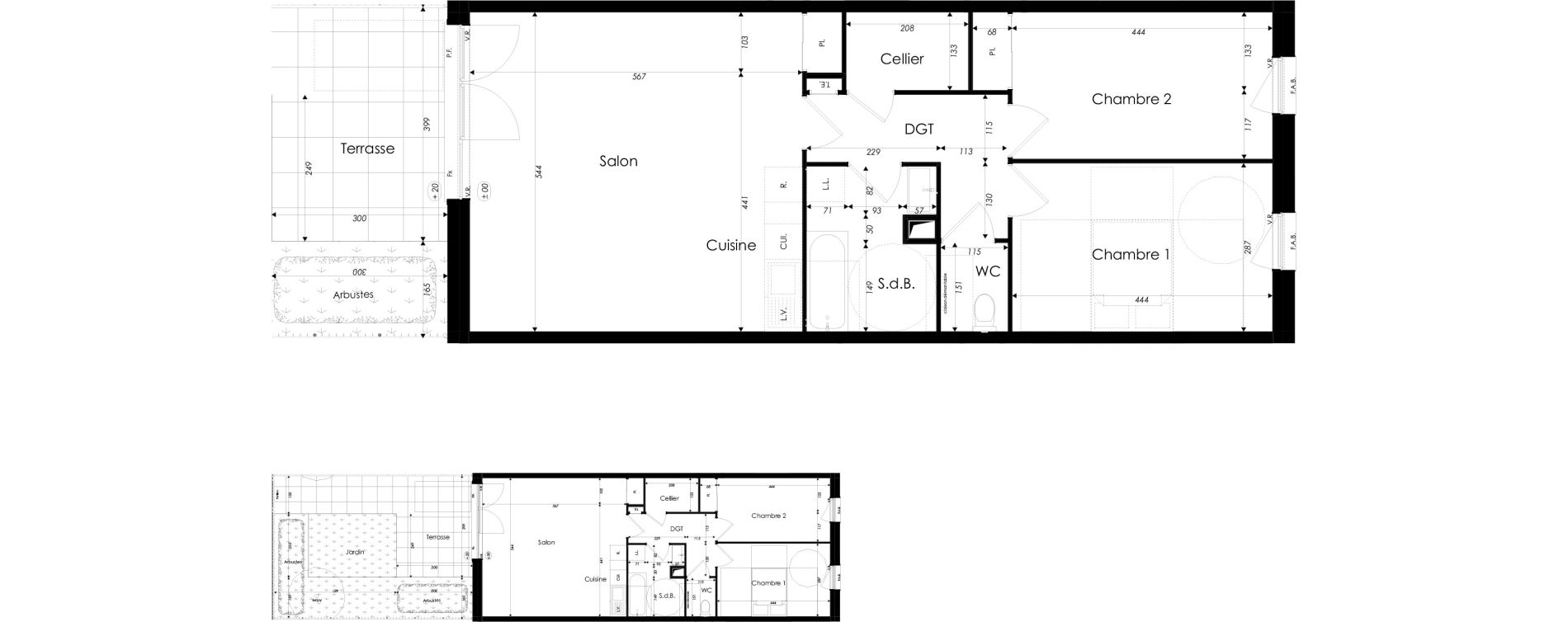 Appartement T3 de 72,17 m2 &agrave; Dunkerque Citadelle - victoire - grand large