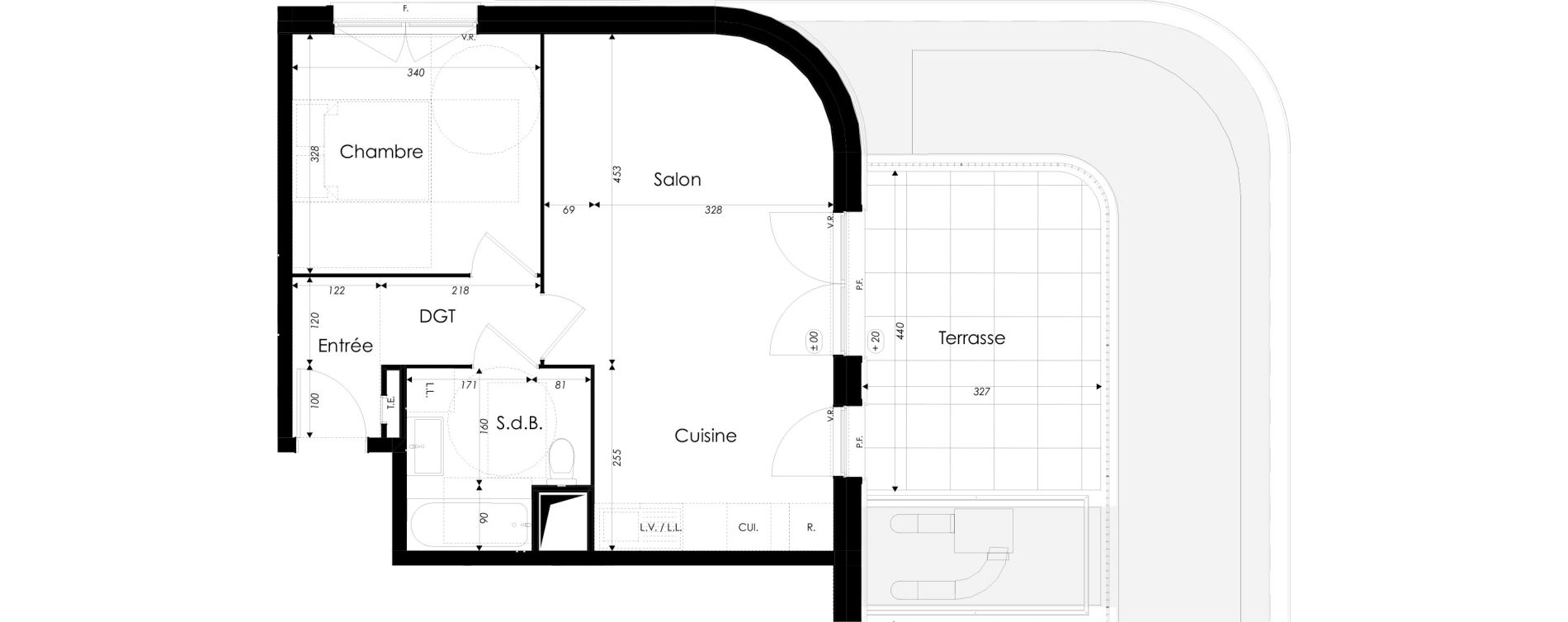 Appartement T2 de 47,78 m2 &agrave; Dunkerque Citadelle - victoire - grand large