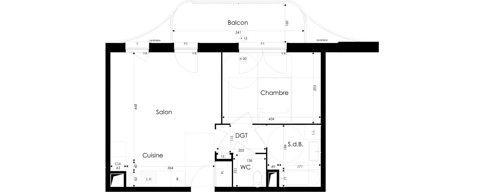 Appartement T2 de 46,11 m2 &agrave; Dunkerque Citadelle - victoire - grand large