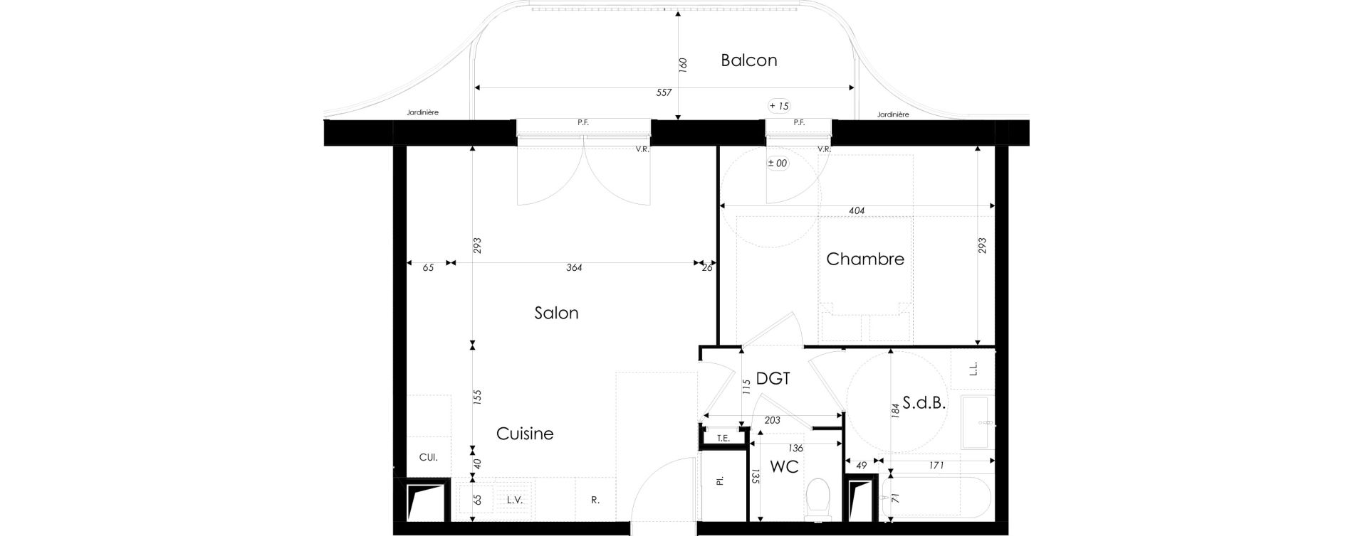 Appartement T2 de 46,11 m2 &agrave; Dunkerque Citadelle - victoire - grand large