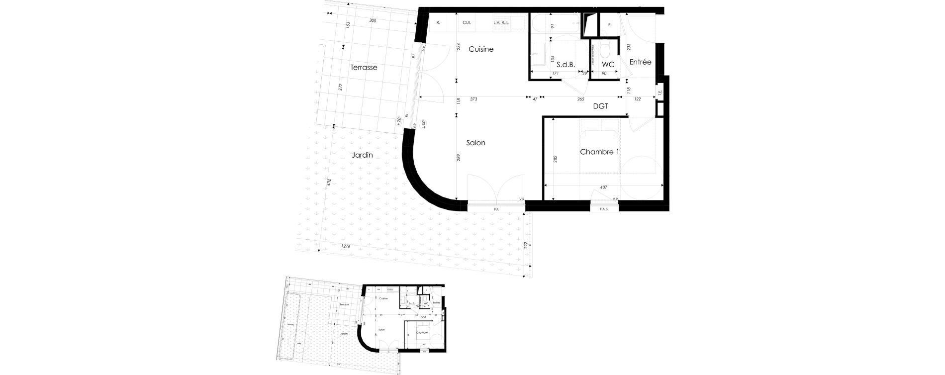 Appartement T2 de 50,25 m2 &agrave; Dunkerque Citadelle - victoire - grand large