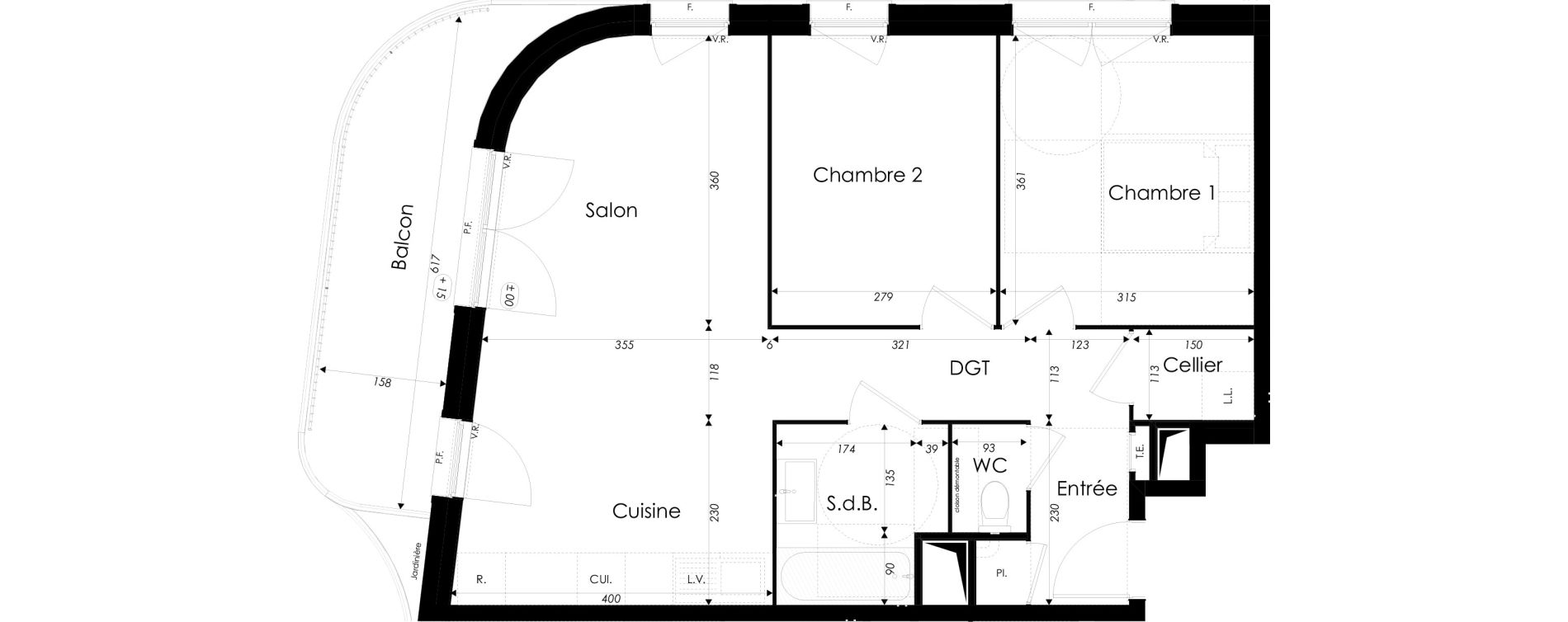 Appartement T3 de 61,87 m2 &agrave; Dunkerque Citadelle - victoire - grand large