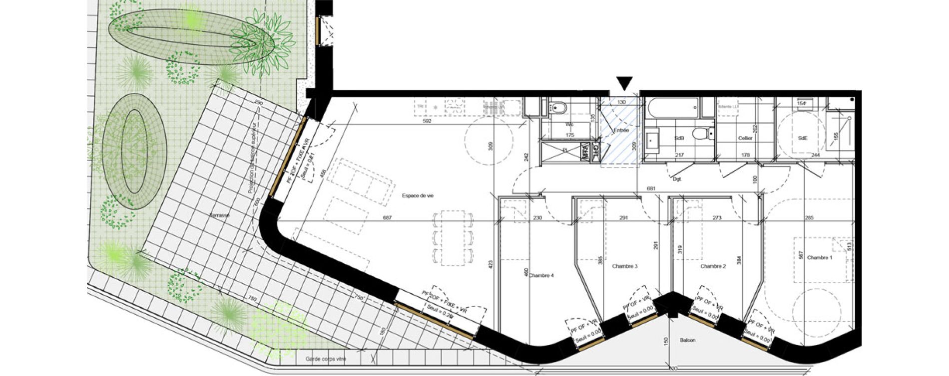 Appartement T5 de 110,71 m2 &agrave; Dunkerque Citadelle - victoire - grand large