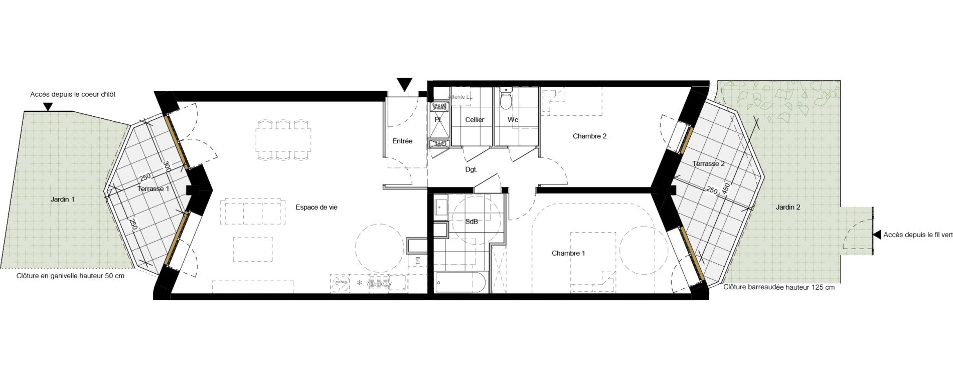 Appartement T3 de 87,49 m2 &agrave; Dunkerque Citadelle - victoire - grand large