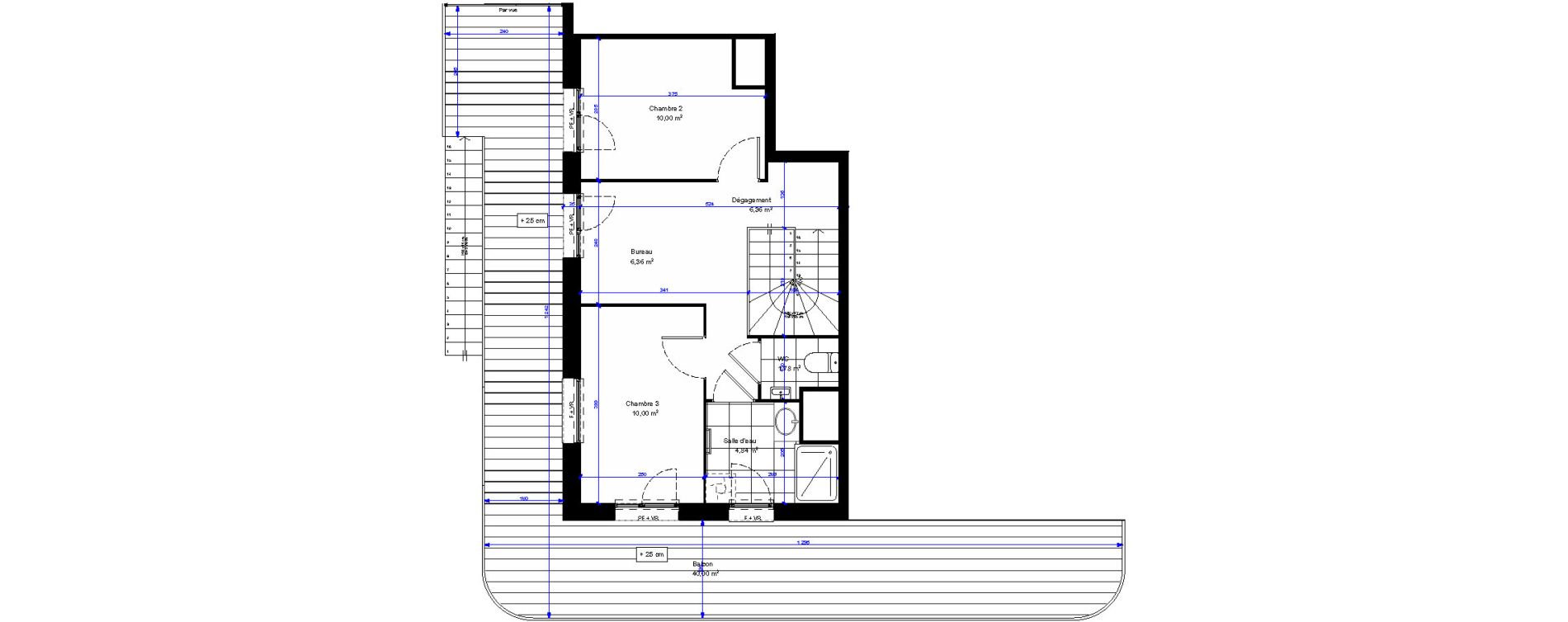 Duplex T4 de 101,14 m2 &agrave; Dunkerque Citadelle - victoire - grand large