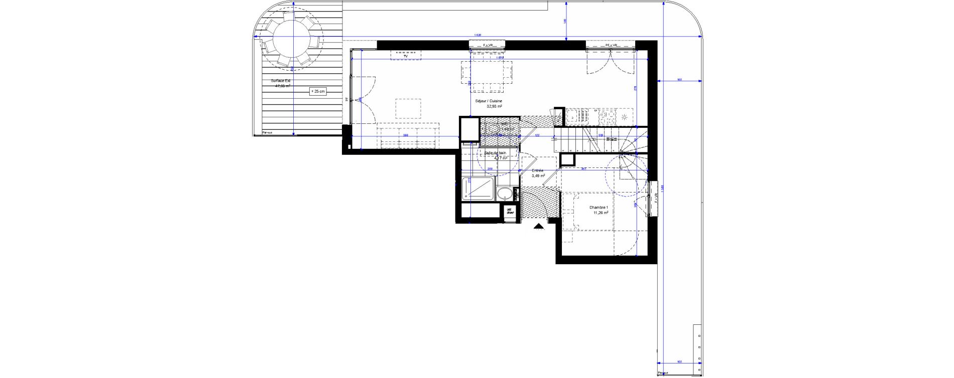 Duplex T5 de 108,27 m2 &agrave; Dunkerque Citadelle - victoire - grand large