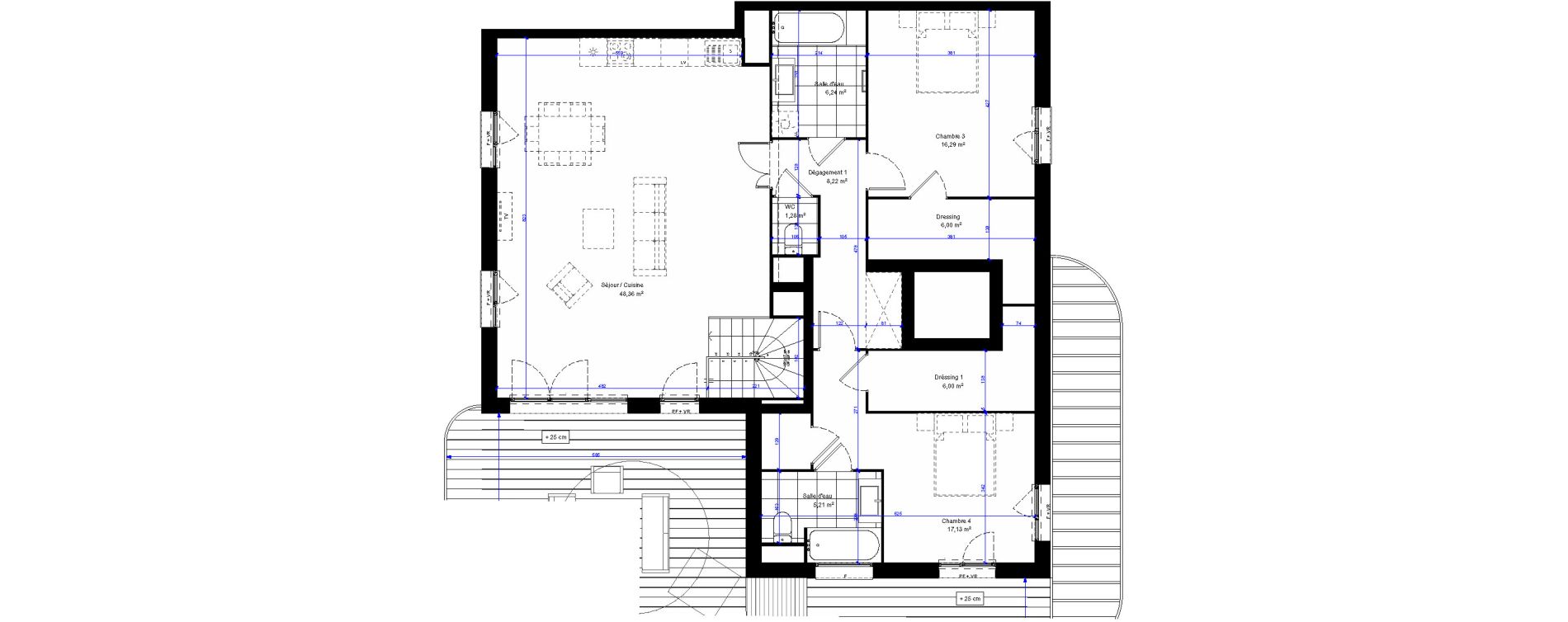 Duplex T5 de 153,64 m2 &agrave; Dunkerque Citadelle - victoire - grand large