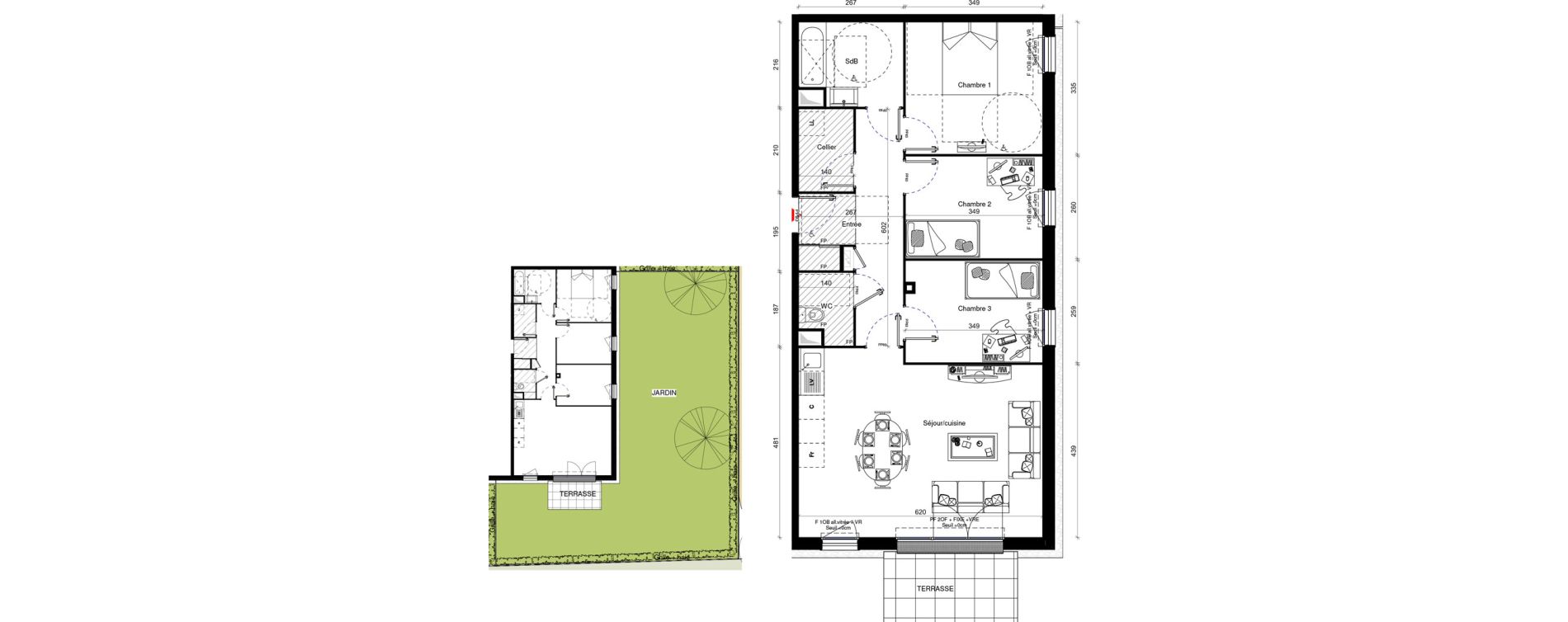 Appartement T4 de 78,60 m2 &agrave; Erquinghem-Lys Centre