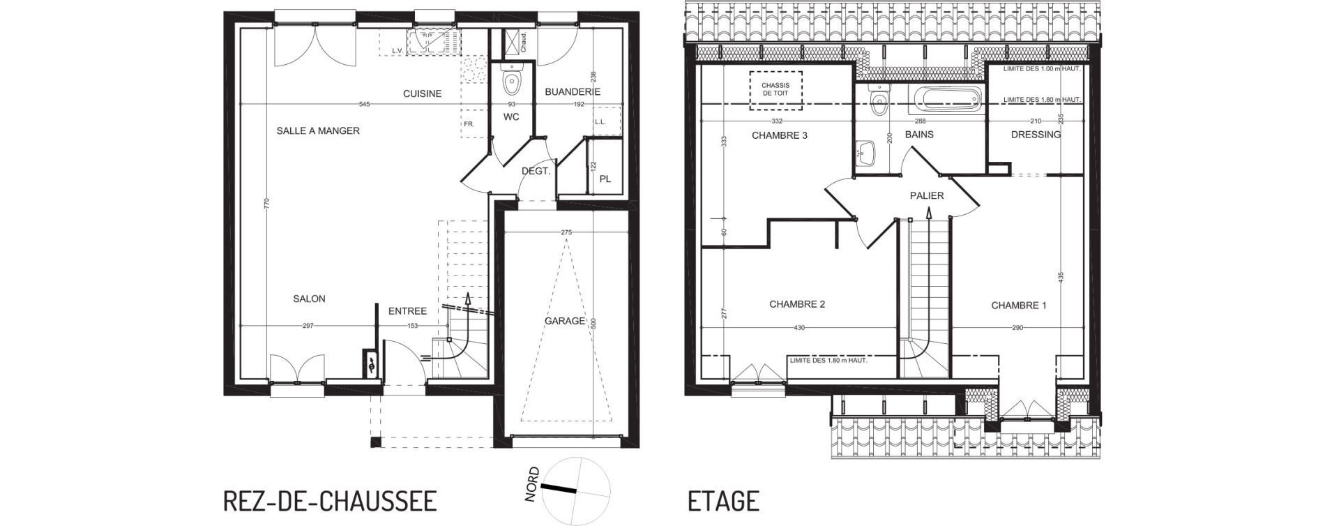 Maison T4 de 93,77 m2 &agrave; Genech Centre
