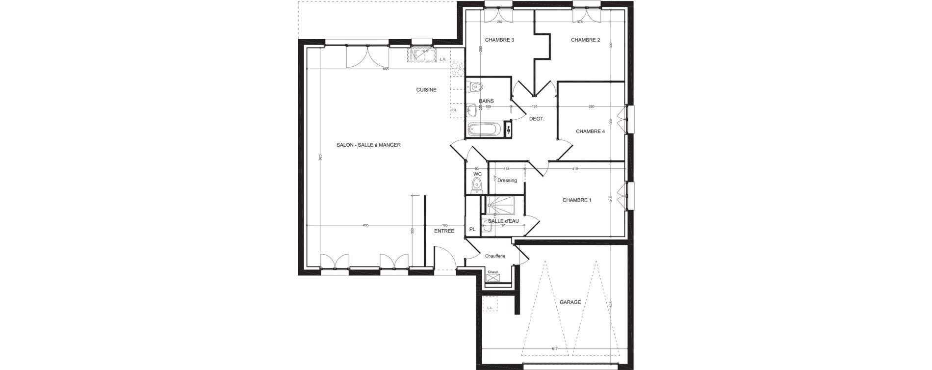 Maison T5 de 126,36 m2 &agrave; Genech Centre