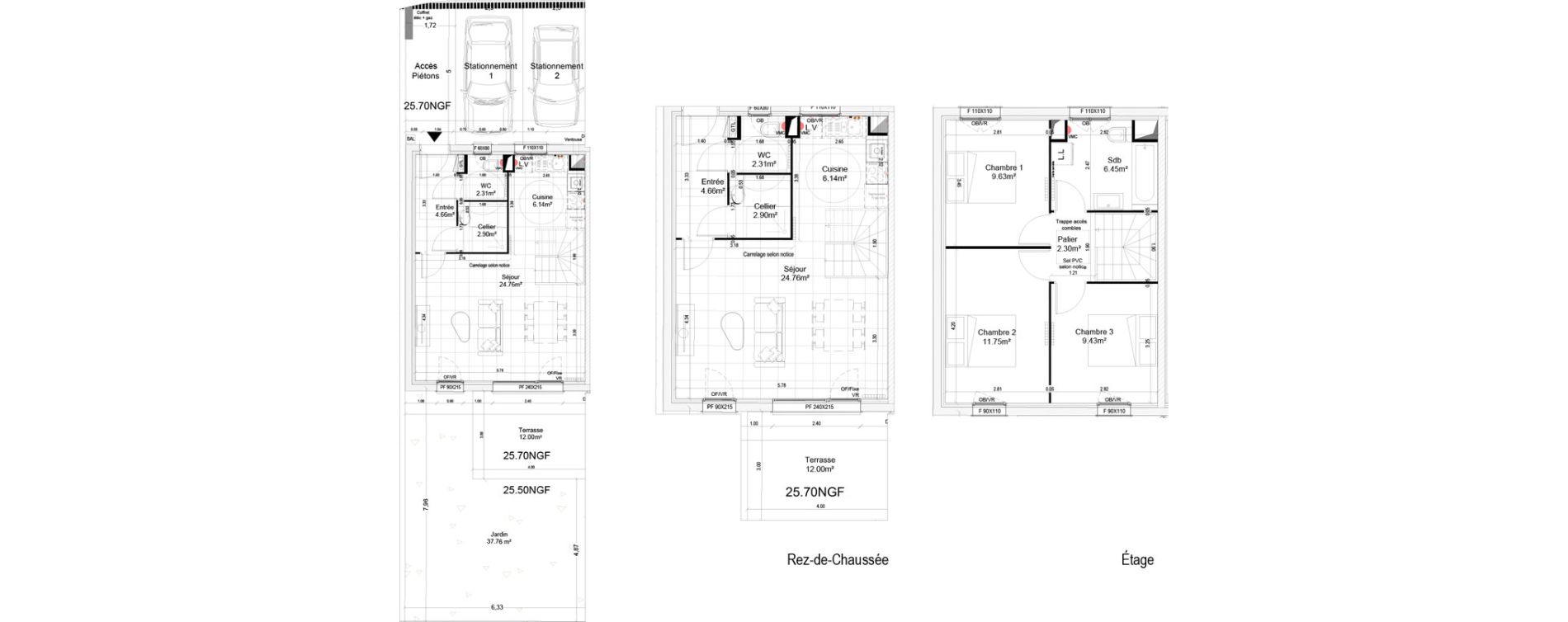 Maison T4 de 80,33 m2 &agrave; Halluin Mont fleuri