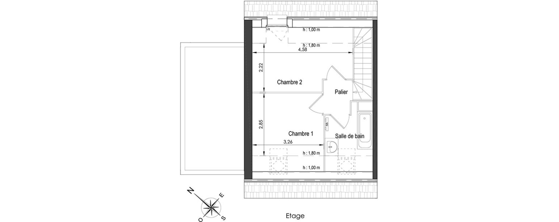 Maison T3 de 58,90 m2 &agrave; Halluin Centre