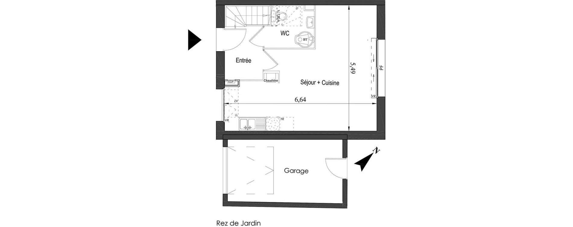 Maison T3 de 58,90 m2 &agrave; Halluin Centre