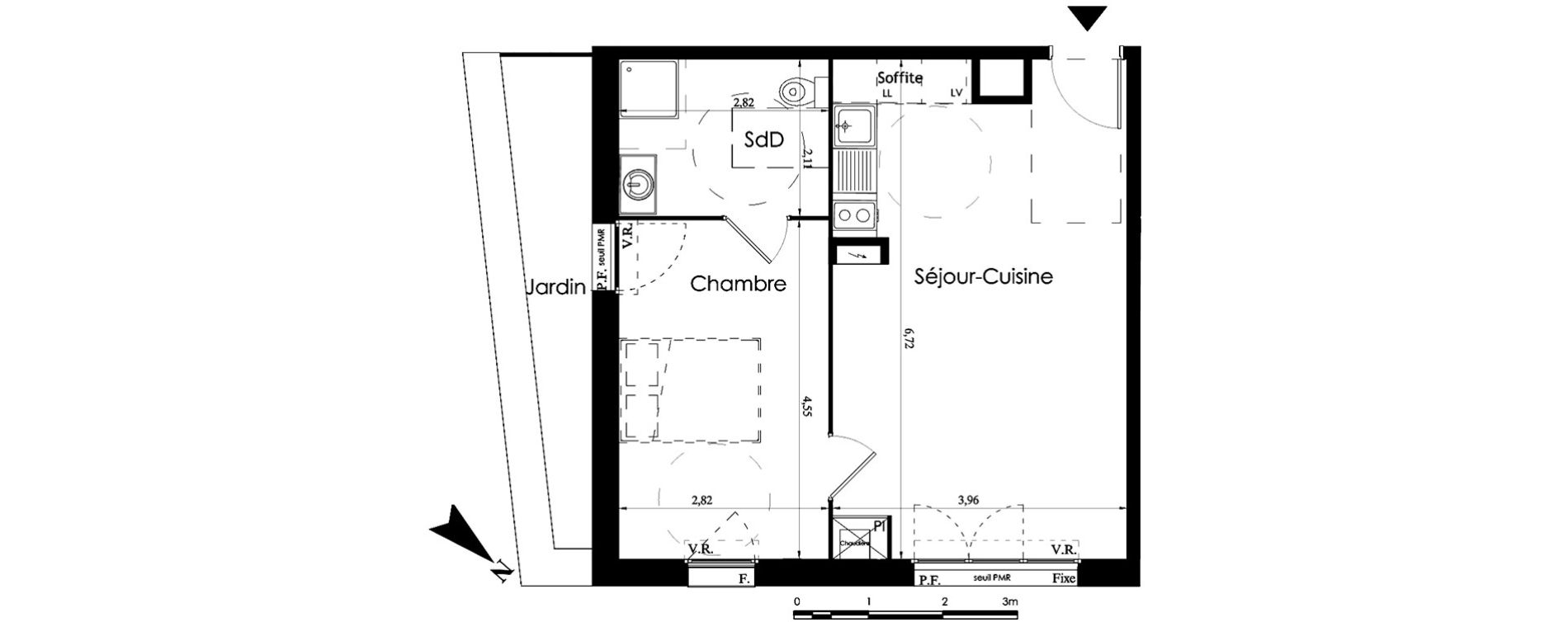 Appartement T2 de 44,50 m2 &agrave; Halluin Centre