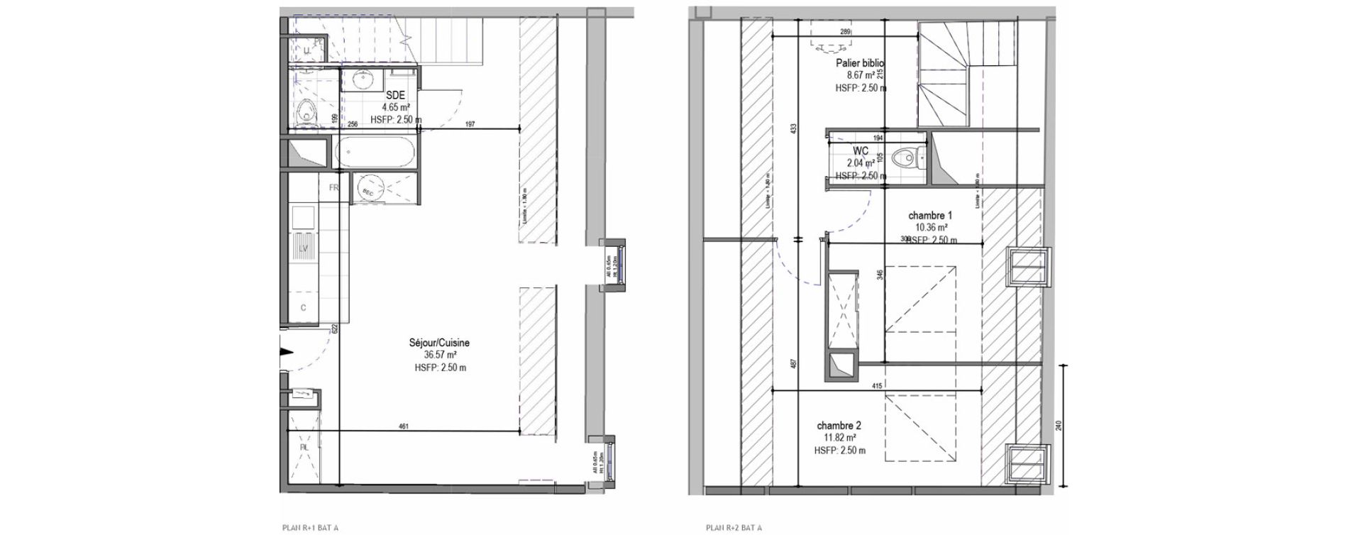 Duplex T3 de 74,11 m2 &agrave; Hautmont Cimeti&egrave;re - &eacute;glise