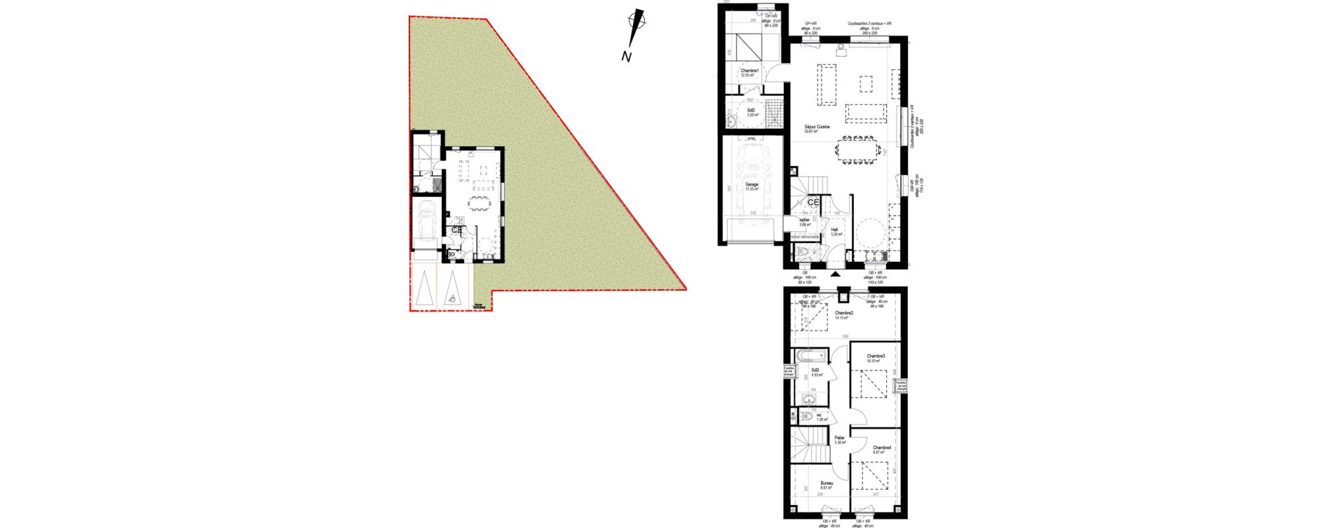 Maison T6 de 131,19 m2 &agrave; Herlies Centre