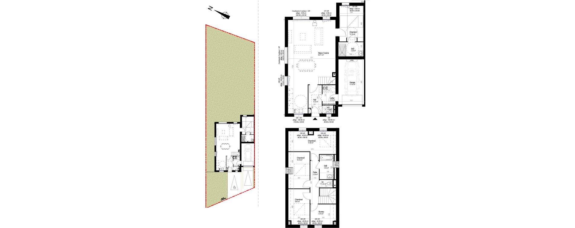 Maison T6 de 131,15 m2 &agrave; Herlies Centre
