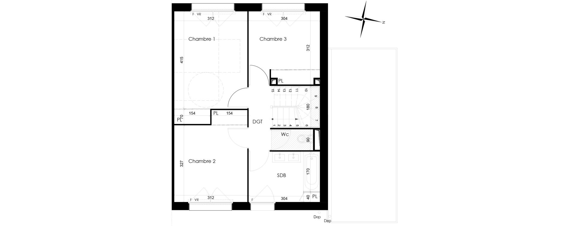 Maison T4 de 91,85 m2 &agrave; Houplines Centre