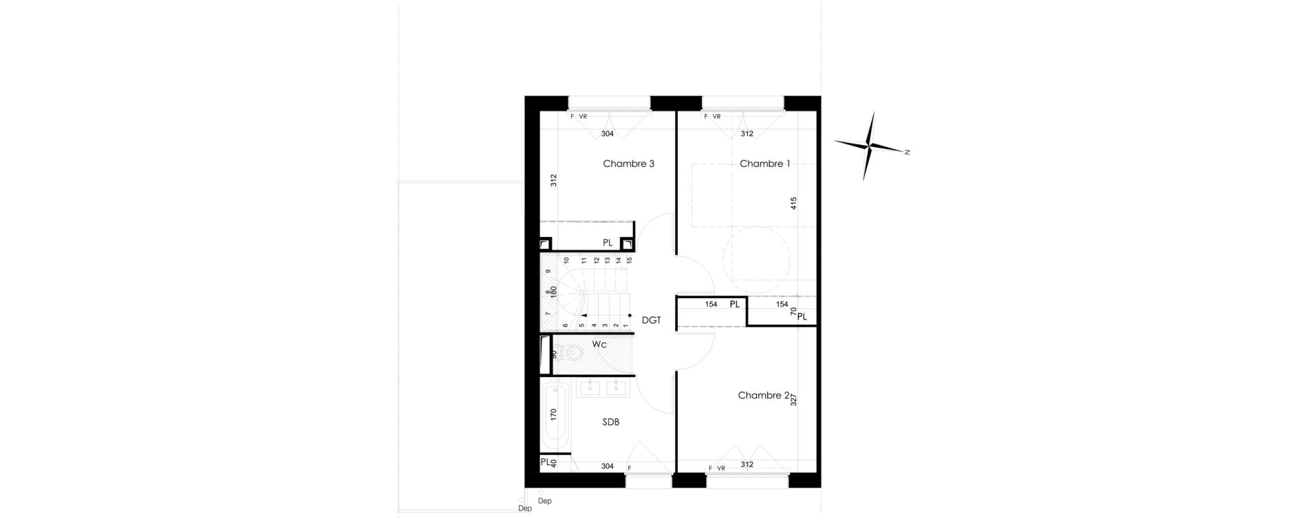Maison T4 de 91,85 m2 &agrave; Houplines Centre