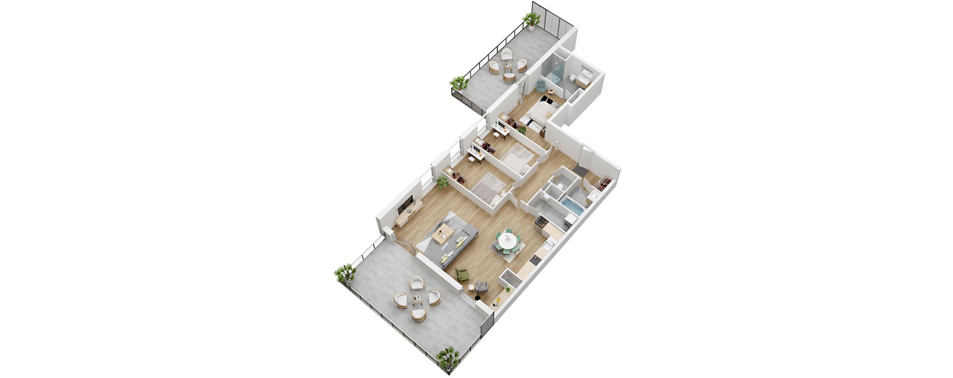 Appartement T4 de 109,05 m2 &agrave; Lesquin Centre