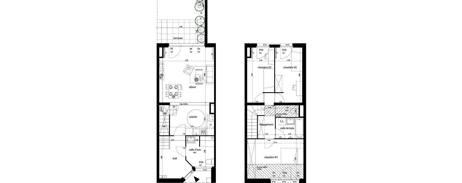 Maison T4 de 91,80 m2 &agrave; Lille Lille sud